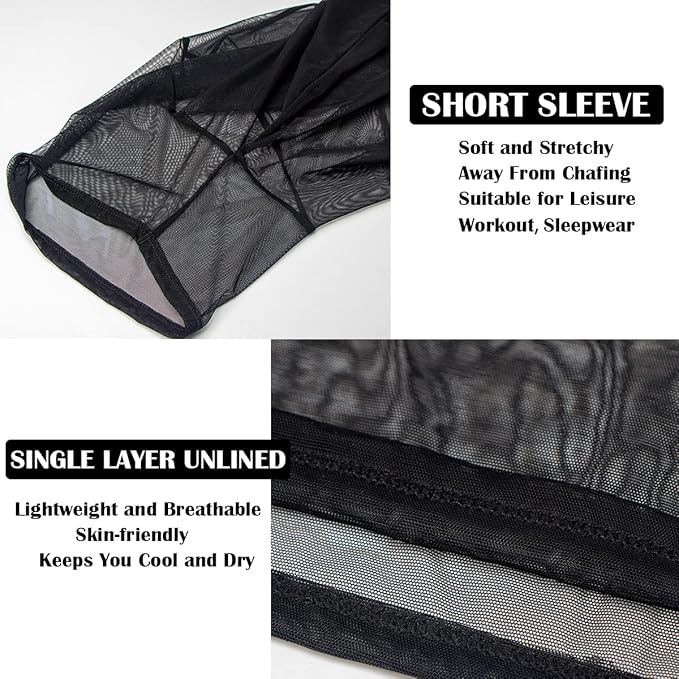 Transparent Short Sleeve T-Shirt For Men
