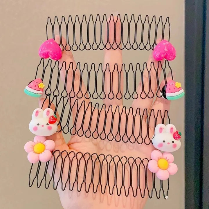 Girls Flower Bow Hair Comb