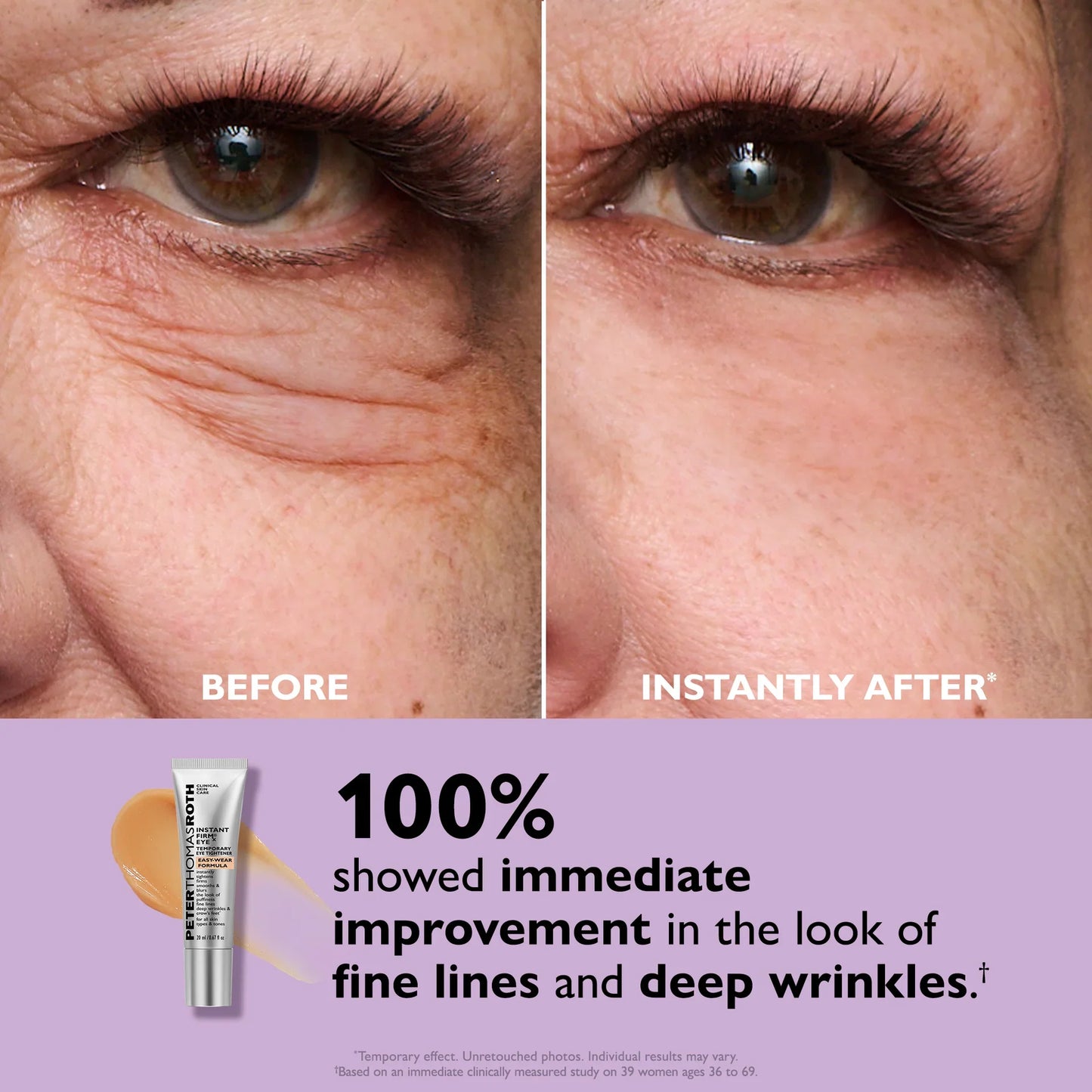 Instant Glamish Eye Temporary Eye Tightener Easy-Wear Formula