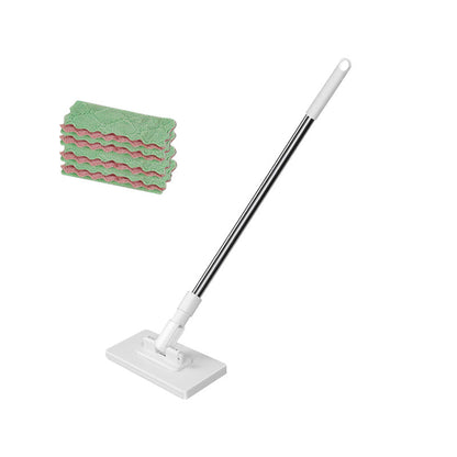 Disposable Dust Mop with 4 Reusable Cloths