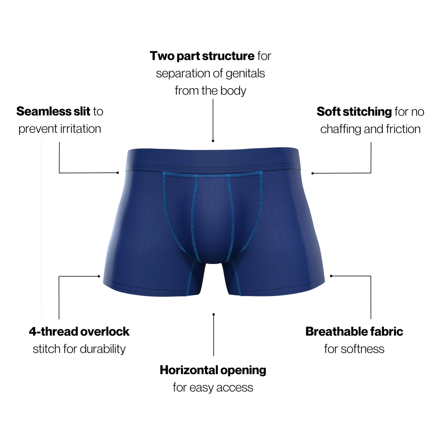 Astronut Men's Boxer Shorts With Geni-Tech Pouch
