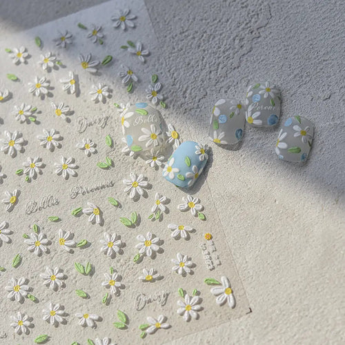 5D Flower Nail Sticker