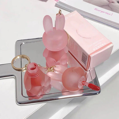 Rabbit Keychain Matte Lip Gloss