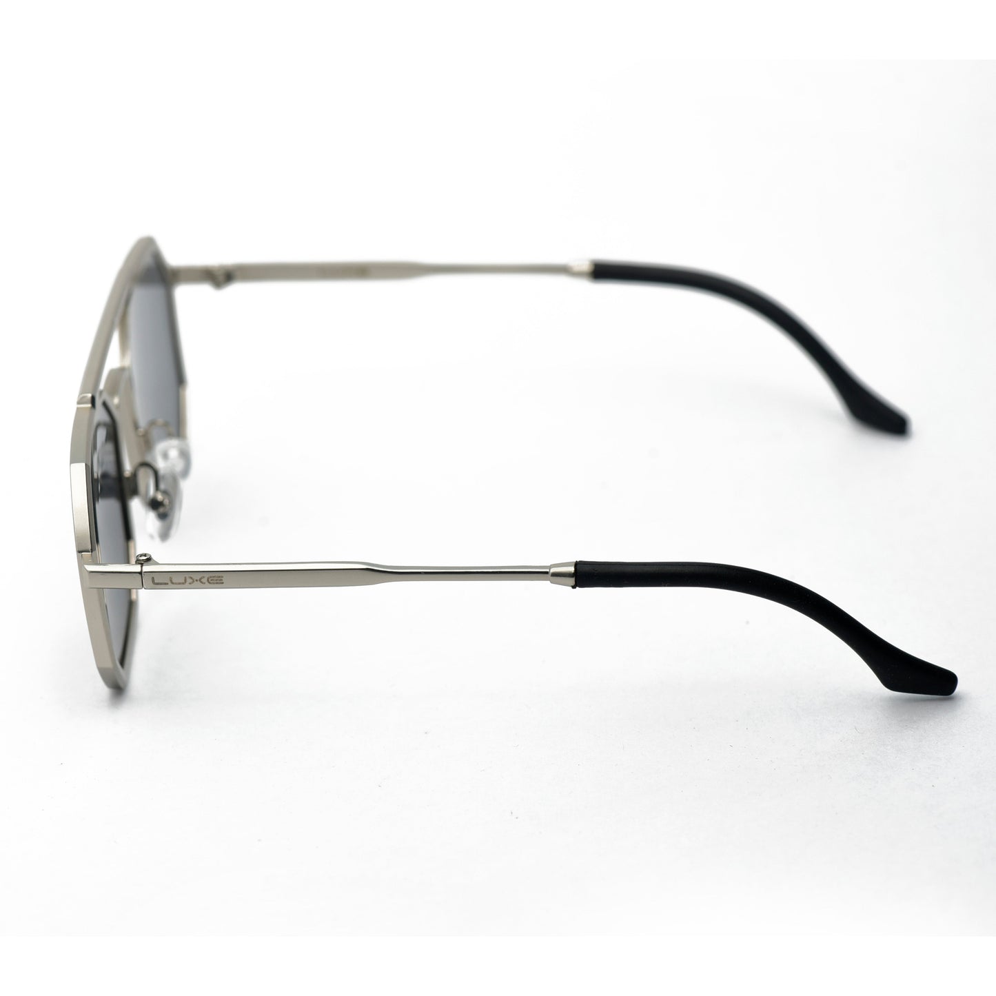 Unisex Silver Metal Glasses