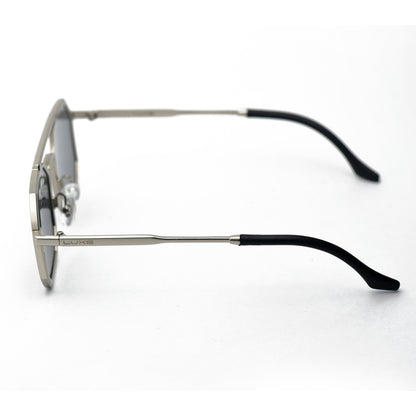 Unisex Silver Metal Glasses