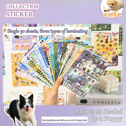 Cute Puppy Sticker Collection
