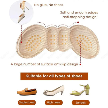 Heel Cushion Pads – 2 Pairs (4 pads)