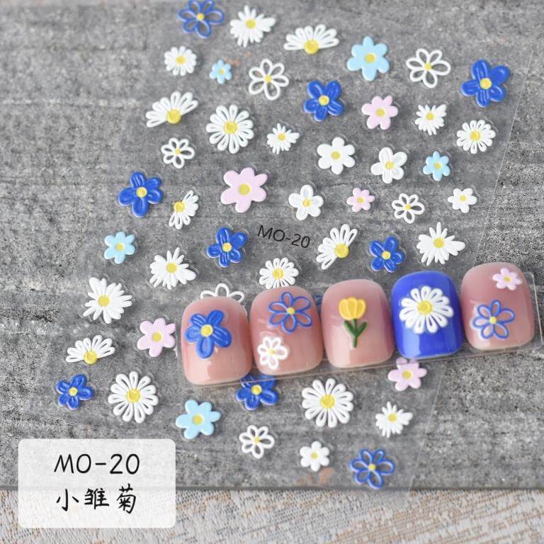 Flower Nail Stickers