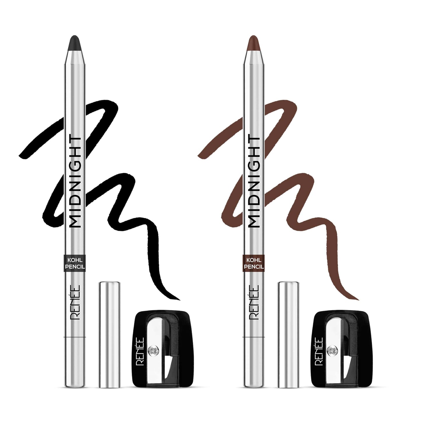 RENEE Midnight Kohl Kajal Pencil, 1.5g