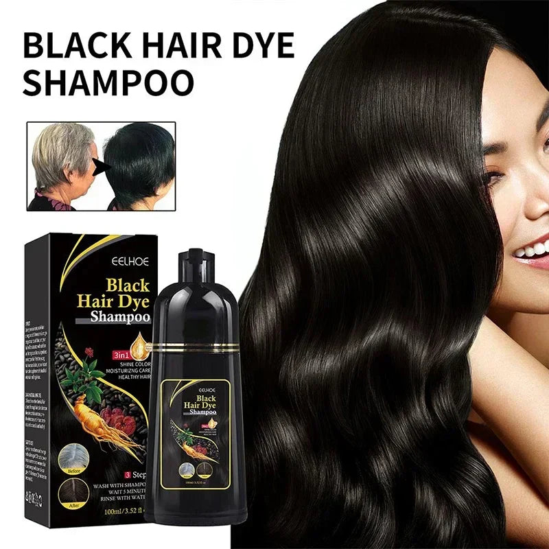Natural Herbal Hair Dye Shampoo 3 in 1