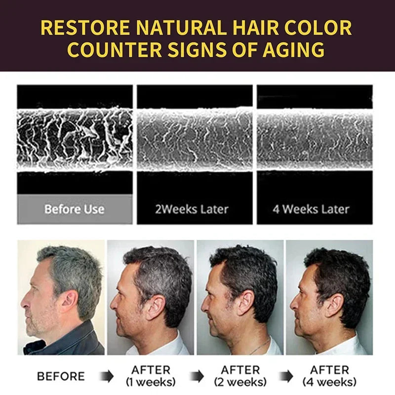 Natural Herbal Hair Dye Shampoo 3 in 1