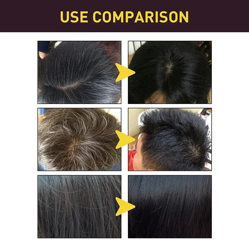 Natural Herbal Hair Dye Shampoo 3 in 1