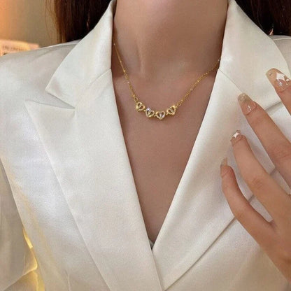 2 in 1 Heart Necklace