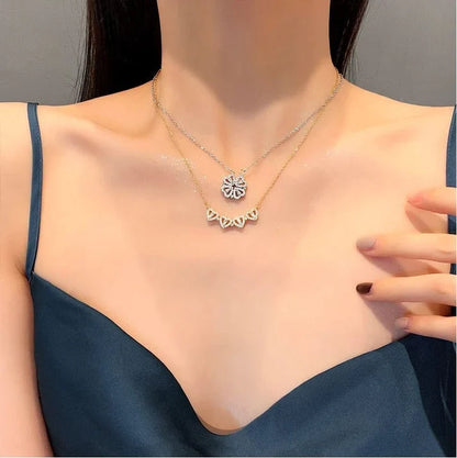 2 in 1 Heart Necklace