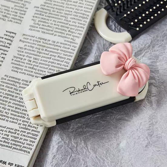 Folding Hair Brush With Mirror