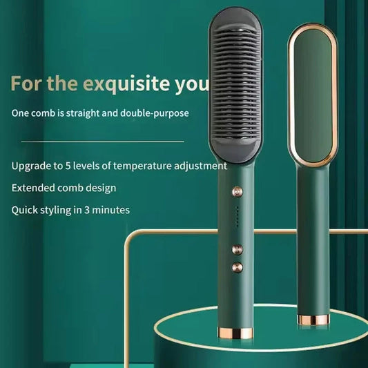 Multifunctional Hair Straightener and Curler Brush
