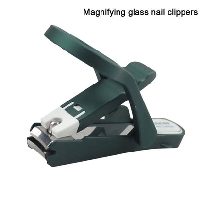 Medical Stainless Steel Nail Clippers with Magnifying Glass And Storage Box